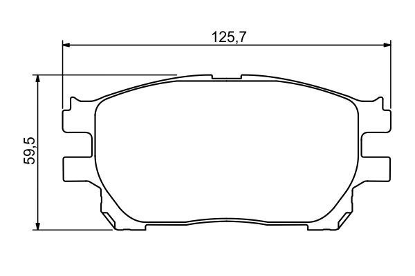 BOSCH 0986494212 Brake Pad Set Front Low-Metallic Fits Toyota Previa / Estima