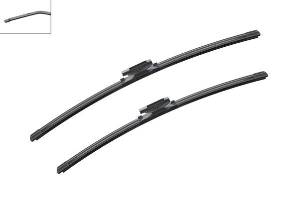 2 x BOSCH AEROTWIN A425S Flat Wiper Blades (Pair) Fits Mercedes Renault Saab
