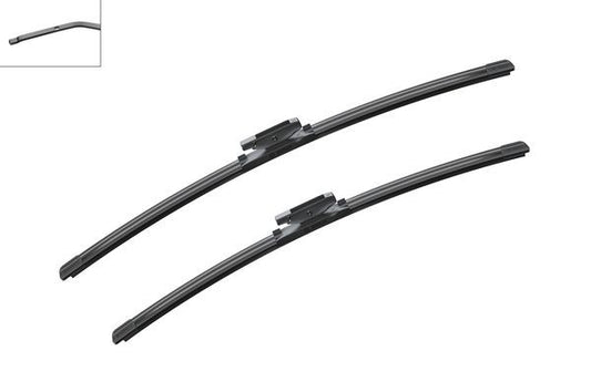 2 x BOSCH AEROTWIN A425S Flat Wiper Blades (Pair) Fits Mercedes Renault Saab