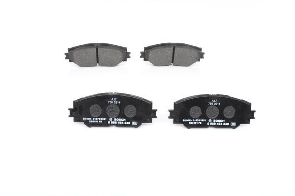 BOSCH 0986494240 Disc Brake Pad Set Front Low-Metallic Fits Subaru Toyota