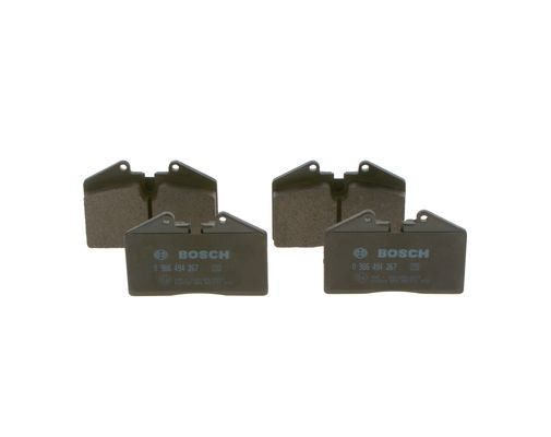 BOSCH 0986494267 Disc Brake Pad Set Rear Low-Metallic Fits Audi Ferrari Porsche