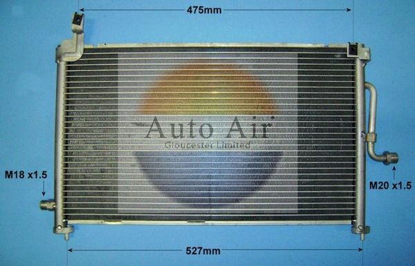 AUTO AIR 16-9999 Air Conditioning Condenser A/C Air Con Fits Daewoo Matiz