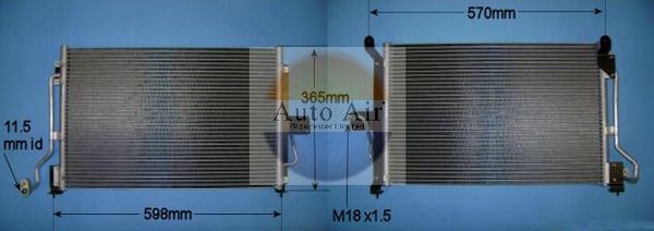 AUTO AIR 16-8012 Air Conditioning Condenser A/C Air Con Fits Vauxhall Astra