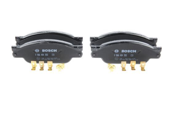 BOSCH 0986494355 Disc Brake Pad Set Front Low-Metallic Fits Jaguar S-Type XJ
