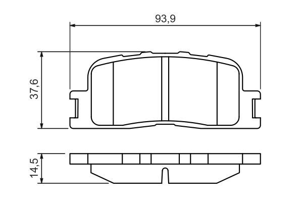 BOSCH 0986494359 Disc Brake Pad Set Rear Fits Lexus ES Toyota Camry Windom Wish