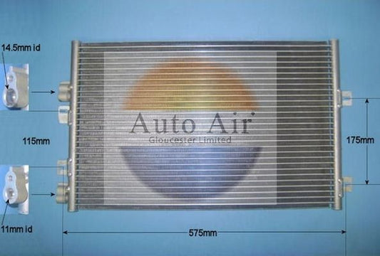 AUTO AIR 16-9122 Air Conditioning Condenser A/C Air Con Fits Renault Kangoo