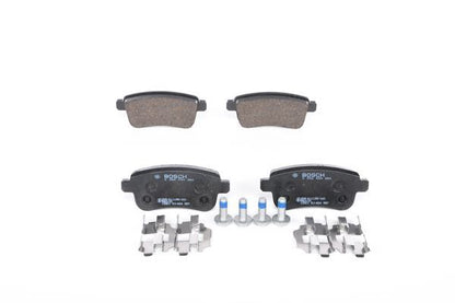 BOSCH 0986494384 Brake Pads Rear Low-Metallic With Mounting Manual Fits Renault
