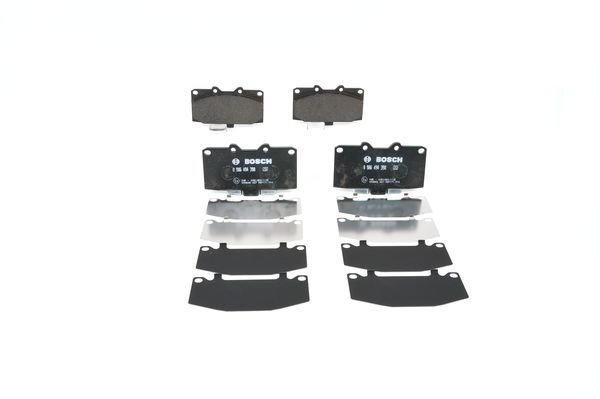 BOSCH 0986494398 Disc Brake Pad Set Front Low-Metallic Fits Subaru Impreza