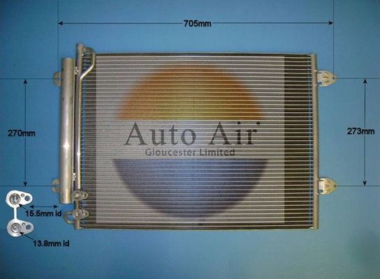 Auto Air 16-1321 A/C Air Con Condenser Air Conditioning With Dryer Fits VW