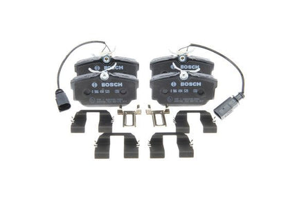 BOSCH 0986494529 Brake Pads Rear Low-Metallic W/ Anti-Squeak Plate Fits Seat VW