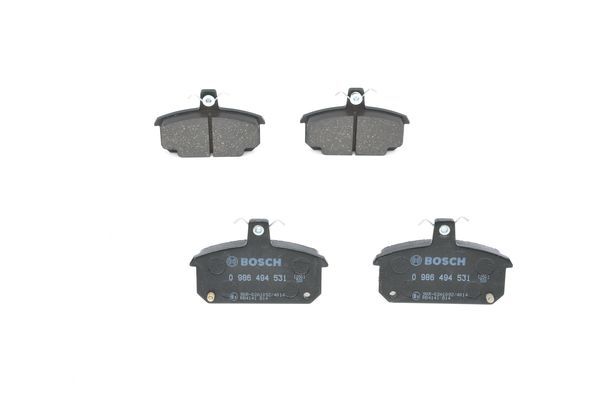 BOSCH 0986494531 Disc Brake Pad Set Front Low-Metallic Fits Renault 5 12 18