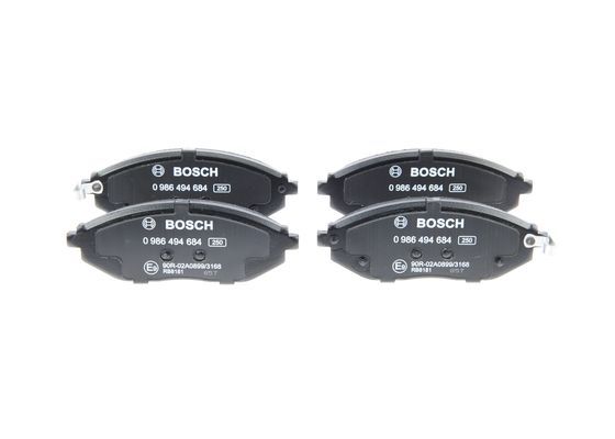 BOSCH 0986494684 Disc Brake Pad Set Front Low-Metallic Fits Chevrolet Spark