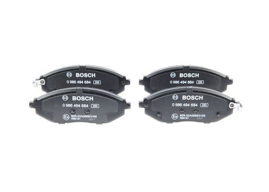 BOSCH 0986494684 Disc Brake Pad Set Front Low-Metallic Fits Chevrolet Spark
