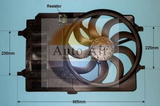 AUTO AIR 05-1040 Radiator Fan Electric Motor Centre Cooling System For Mini Mini