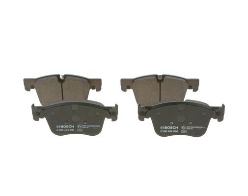 BOSCH 0986494696 Disc Brake Pad Set Front Low-Metallic Fits Citroën Peugeot