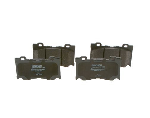 BOSCH 0986494707 Disc Brake Pad Set Front Low-Metallic Fits Infiniti Nissan