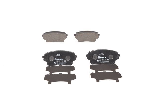 BOSCH 0986494711 Disc Brake Pad Set Front Rear Low-Metallic Fits SUZUKI