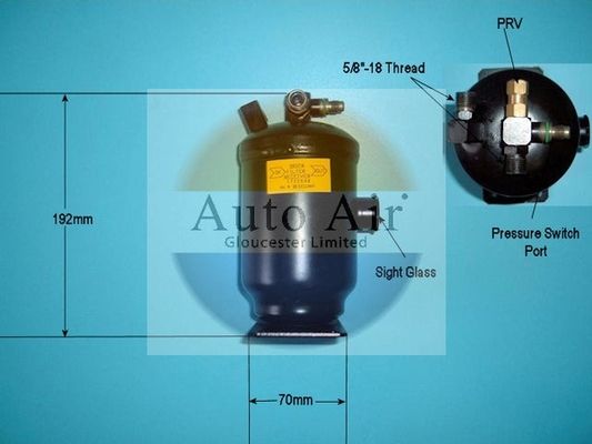 AUTO AIR 31-3325 Air Receiver Dryer A/C Air Conditioning For Ford Cortina Estate