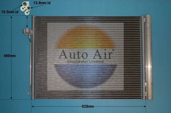 Auto Air 16-6107 A/C Air Con Condenser Air Conditioning With Dryer For BMW X5 X6