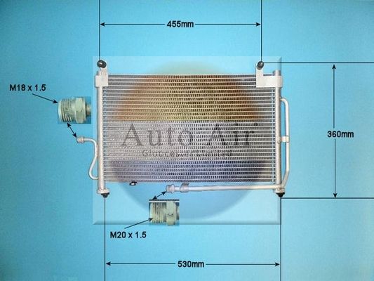 AUTO AIR 16-9763 Air Conditioning Condenser A/C Air Con Fits Daewoo Matiz