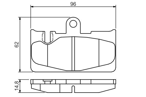 BOSCH 0986495139 Brake Pad Set For Disc Rear Low-Metallic Fits Lexus LS