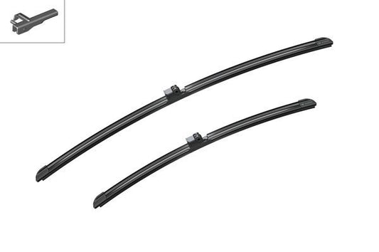 2 x BOSCH AEROTWIN A453S Flat Wiper Blades (Pair) 600/450mm Length Fits BMW