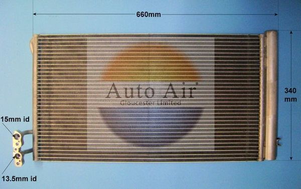 Auto Air 16-1065 A/C Air Con Condenser Air Conditioning Fits Alpina BMW