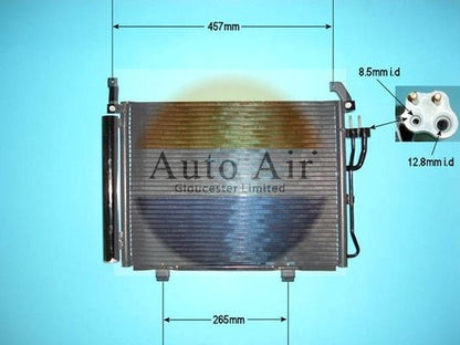 Auto Air 16-1420 A/C Air Con Condenser Air Conditioning Fits Hyundai i10