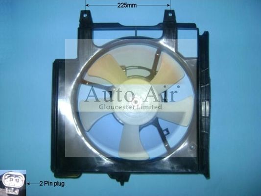 AUTO AIR 05-1163 Radiator Fan Electric Motor Centre Cooling Fits Nissan Micra