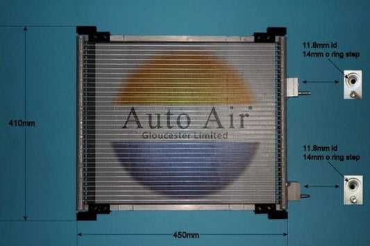 AUTO AIR 16-1128 Air Conditioning Condenser Fits Ford Ka Ka Van Street Ka