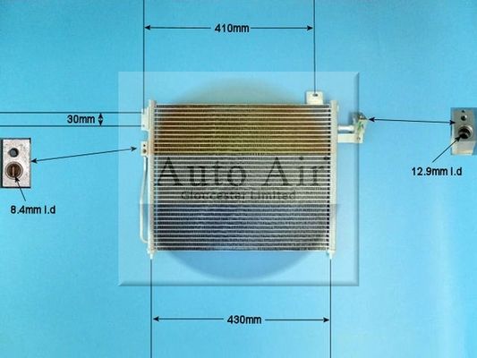 AUTO AIR 16-1317 Air Conditioning Condenser A/C Air Con Fits Mazda Premacy