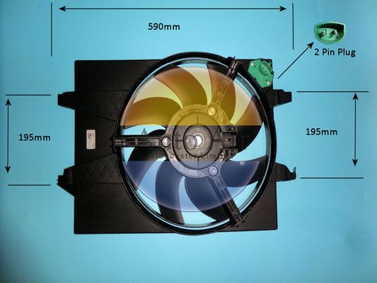 AUTO AIR 05-1246 Radiator Fan Electric Motor Centre Cooling Fits Ford Mazda