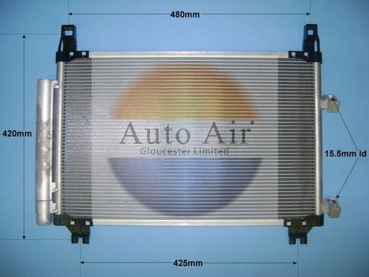 Auto Air 16-9934 A/C Air Con Condenser Air Conditioning Fits Daihatsu Toyota