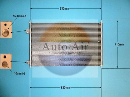 Auto Air 16-1145 A/C Air Con Condenser Air Conditioning Fits Honda Civic