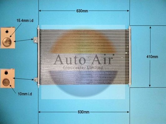 Auto Air 16-1145 A/C Air Con Condenser Air Conditioning Fits Honda Civic