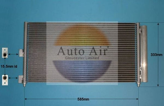 AUTO AIR 16-1104 Air Condenser A/C Air Conditioning Fits Fiat Doblo Idea Punto