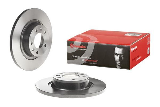 2x BREMBO 08.A456.11 Brake Disc Rear Solid Fits Citroen Fiat Peugeot Toyota
