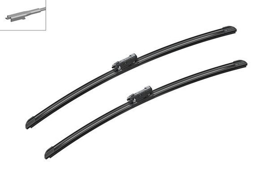 2 x BOSCH AEROTWIN A531S Flat Wiper Blades (Pair) 550/530mm Fits Audi Mercedes