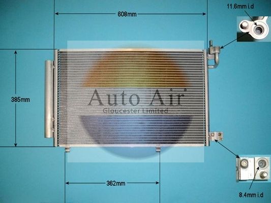 Auto Air 16-6507 A/C Air Con Condenser Air Conditioning Fits Ford Fiesta