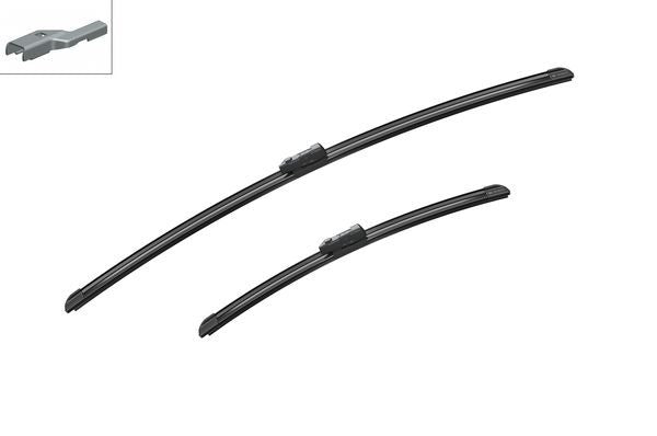 2 x BOSCH AEROTWIN A532S Flat Wiper Blades (Pair) Fits Jaguar Opel Tesla Vauxhal