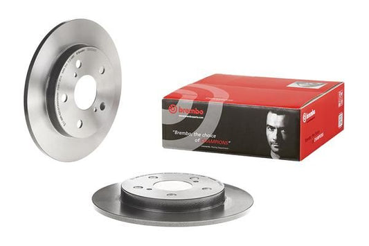2x BREMBO 08.A534.21 Brake Disc Rear Solid Braking Fits Toyota Auris Corolla