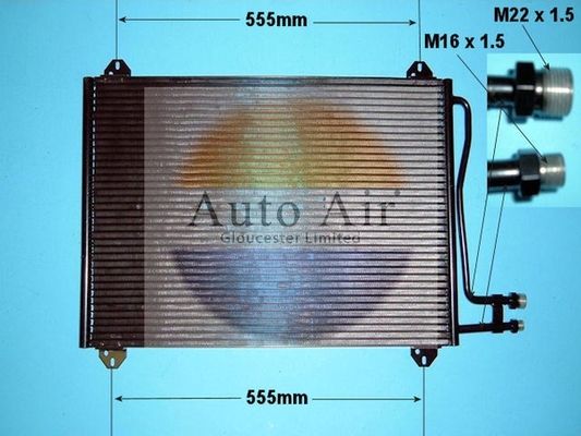 AUTO AIR 16-1197 Air Conditioning Condenser A/C Air Con Fits Mercedes-Benz