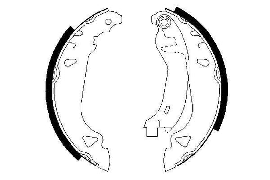 BOSCH 0986487250 Brake Shoe Set Rear Fits Fiat Punto Tempra Tipo Lancia Dedra