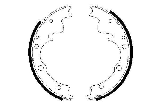 BOSCH 0986487287 Brake Shoe Set Rear 89mm Width Fits Alfa Romeo AR 8 Iveco Daily