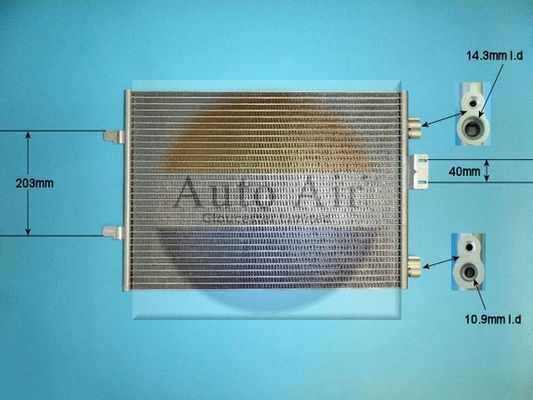 AUTO AIR 16-1313A Air Conditioning Condenser A/C Air Con Fits Renault Clio