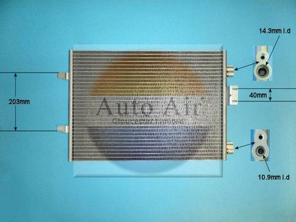AUTO AIR 16-1313A Air Conditioning Condenser A/C Air Con Fits Renault Clio