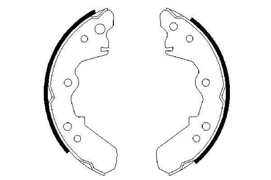 BOSCH 0986487376 Brake Shoe Set Rear 52mm Width Fits Bedford Isuzu Opel Vauxhall