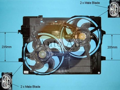 AUTO AIR 05-1148 Radiator Fan Electric Motor Centre Cooling Fits Jaguar X-Type
