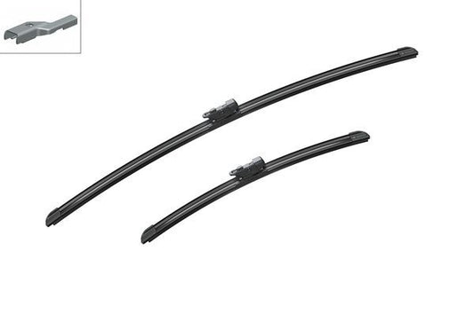 2 x BOSCH AEROTWIN A539S Flat Wiper Blades (Pair) 650/400mm Fits Toyota