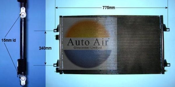 AUTO AIR 16-9924A Air Conditioning Condenser Fits Renault Laguna Vel Satis
